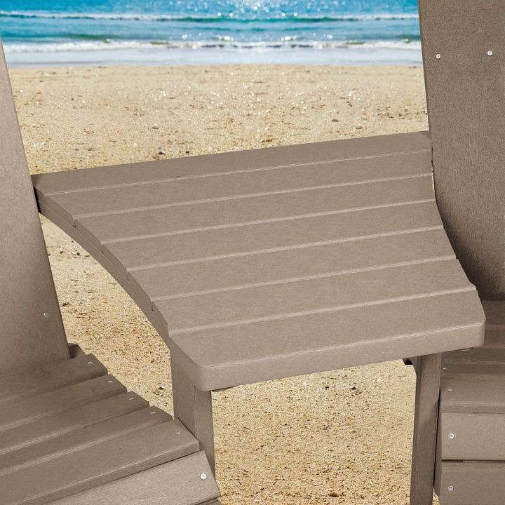 Comfort Height Adirondack Tete-a-Tete Connecting Table Accessory Bahia Verde Outdoors 