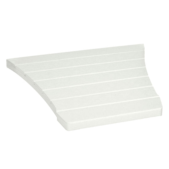 Comfort Height Adirondack Tete-a-Tete Connecting Table Accessory Bahia Verde Outdoors Coconut White 