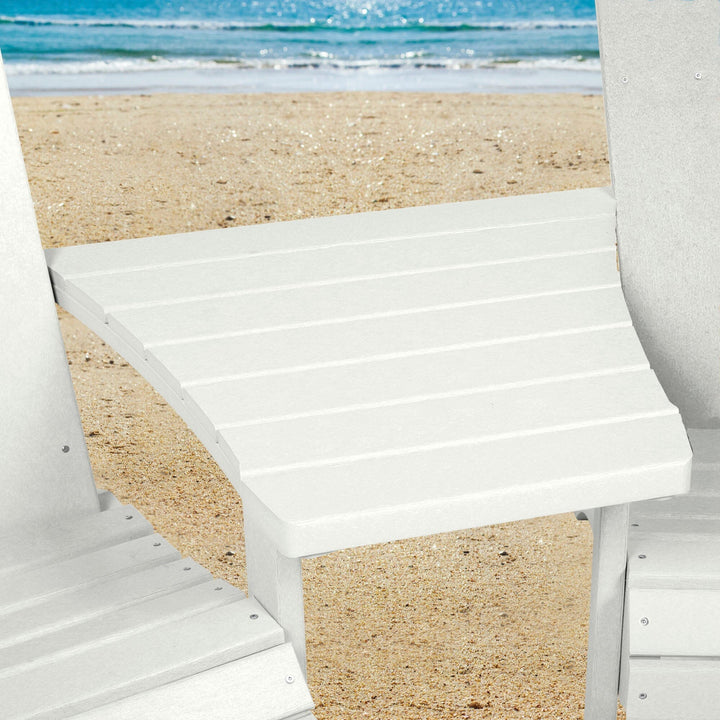 Comfort Height Adirondack Tete-a-Tete Connecting Table Accessory Bahia Verde Outdoors 