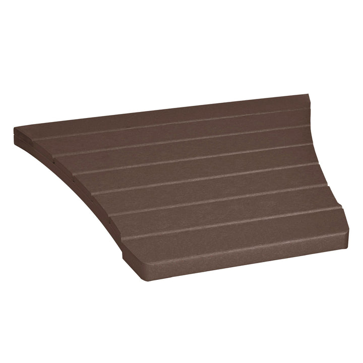Comfort Height Adirondack Tete-a-Tete Connecting Table Accessory Bahia Verde Outdoors Mangrove Brown 