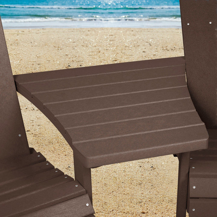 Comfort Height Adirondack Tete-a-Tete Connecting Table Accessory Bahia Verde Outdoors 