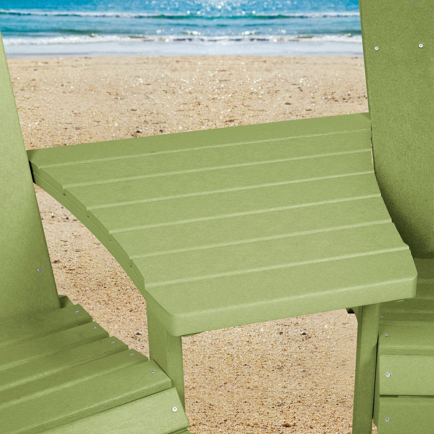 Comfort Height Adirondack Tete-a-Tete Connecting Table Accessory Bahia Verde Outdoors 