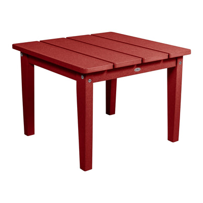 Cape Adirondack Large Side Table Table Bahia Verde Outdoors Boathouse Red 