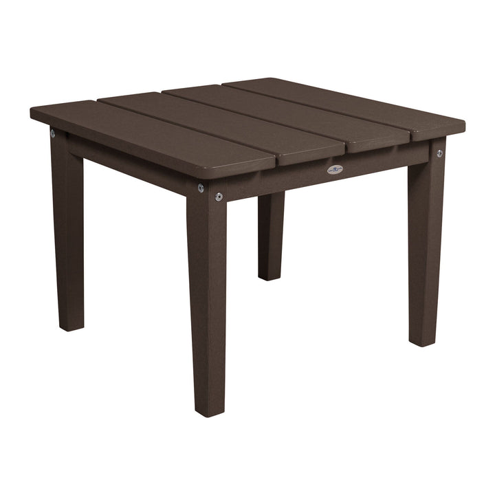 Cape Adirondack Large Side Table Table Bahia Verde Outdoors Mangrove Brown 