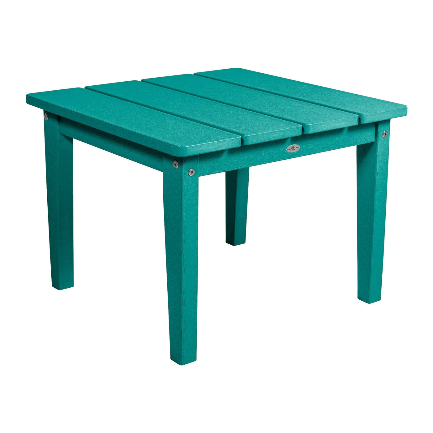 Cape Adirondack Large Side Table Table Bahia Verde Outdoors Seaglass Blue 