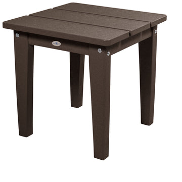 Cape Adirondack Small Side Table Table Bahia Verde Outdoors Mangrove Brown 