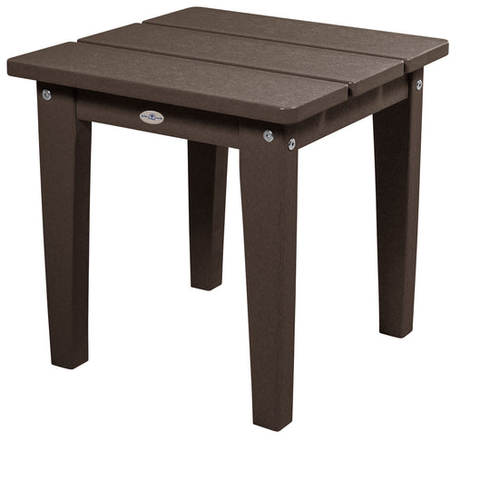 Cape Adirondack Small Side Table Table Bahia Verde Outdoors Mangrove Brown 