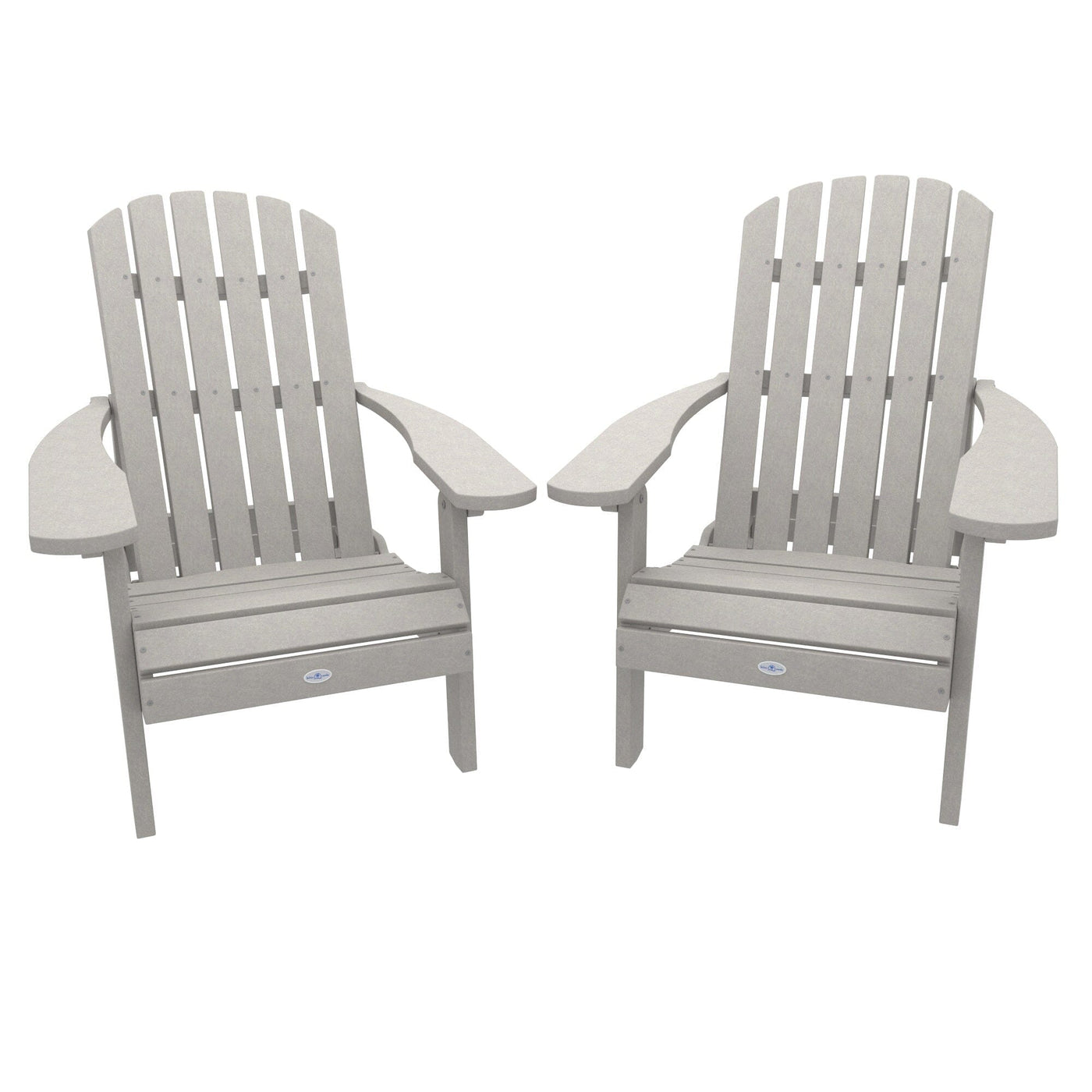 Cape Folding and Reclining Adirondack Chair (Set of 2) Kitted Set Bahia Verde Outdoors Cove Gray 