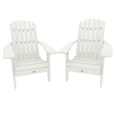 Cape Folding and Reclining Adirondack Chair (Set of 2) Kitted Set Bahia Verde Outdoors Coconut White 