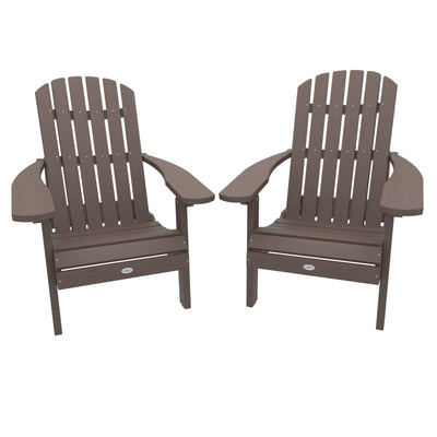 Cape Folding and Reclining Adirondack Chair (Set of 2) Kitted Set Bahia Verde Outdoors Mangrove Brown 