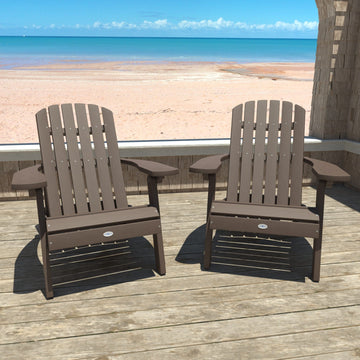 Cape Folding and Reclining Adirondack Chair (Set of 2) Kitted Set Bahia Verde Outdoors 