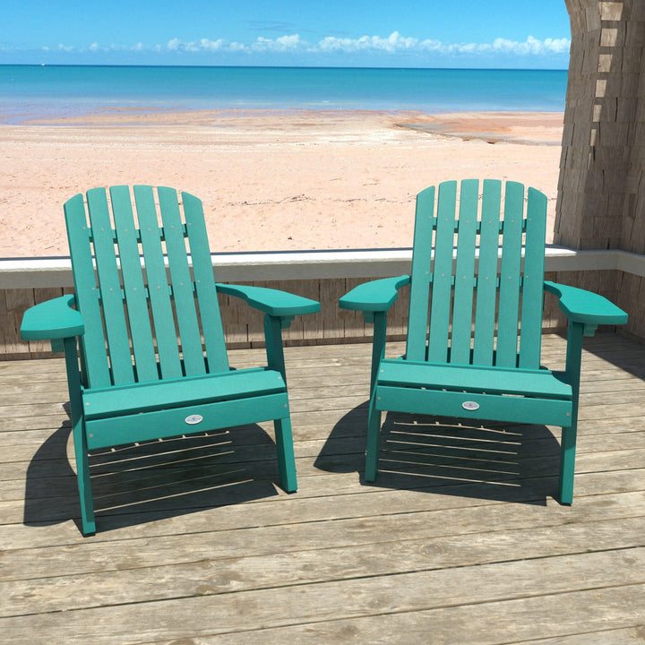Cape Folding and Reclining Adirondack Chair (Set of 2) Kitted Set Bahia Verde Outdoors 