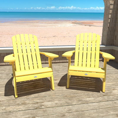 Cape Folding and Reclining Adirondack Chair (Set of 2) Kitted Set Bahia Verde Outdoors 