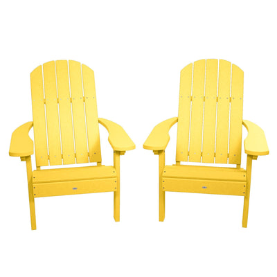 Cape Classic Adirondack Chair (Set of 2) Kitted Set Bahia Verde Outdoors Sunbeam Yellow 