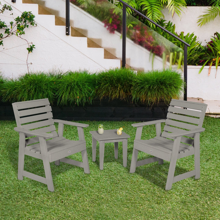 Two Riverside Garden Chairs and Side Table Set Kitted Set Bahia Verde Outdoors 
