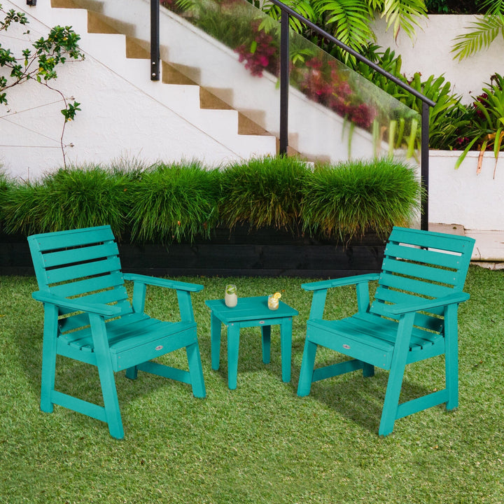 Two Riverside Garden Chairs and Side Table Set Kitted Set Bahia Verde Outdoors 