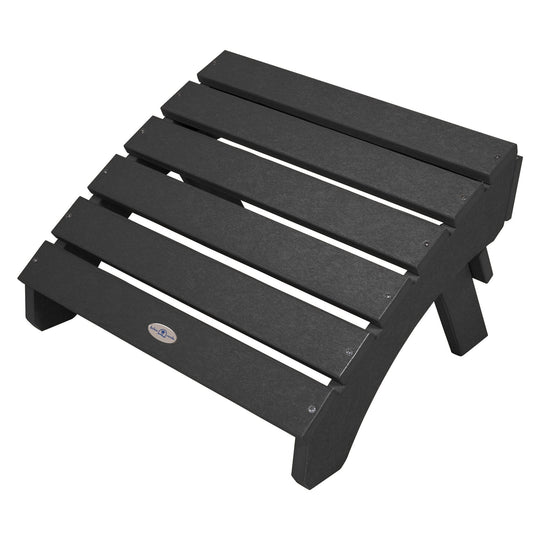 Cape Folding Adirondack Ottoman Ottoman Bahia Verde Outdoors Black Sand 