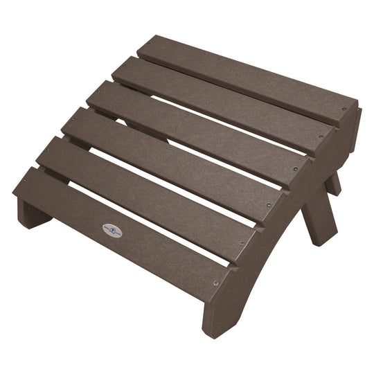 Cape Folding Adirondack Ottoman Ottoman Bahia Verde Outdoors Mangrove Brown 