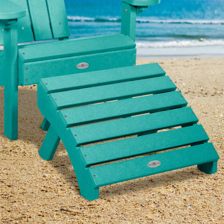 Cape Folding Adirondack Ottoman Ottoman Bahia Verde Outdoors 