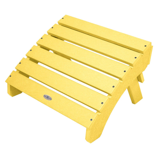 Cape Folding Adirondack Ottoman Ottoman Bahia Verde Outdoors Sunbeam Yellow 