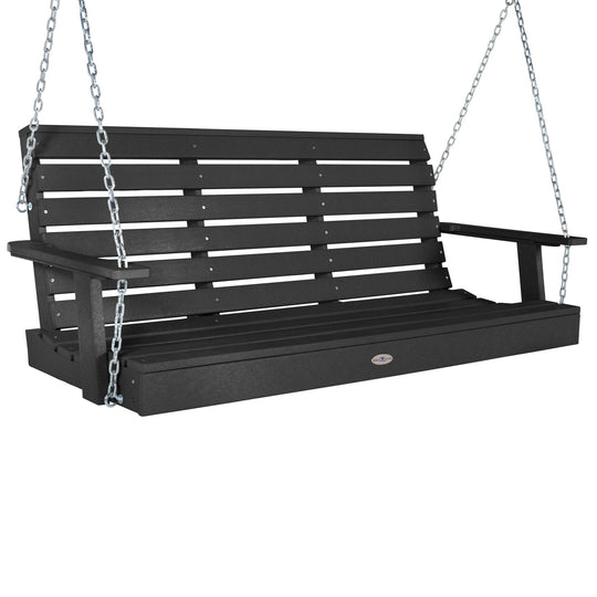 Riverside Porch Swing 5ft Swing Bahia Verde Outdoors Black Sand 