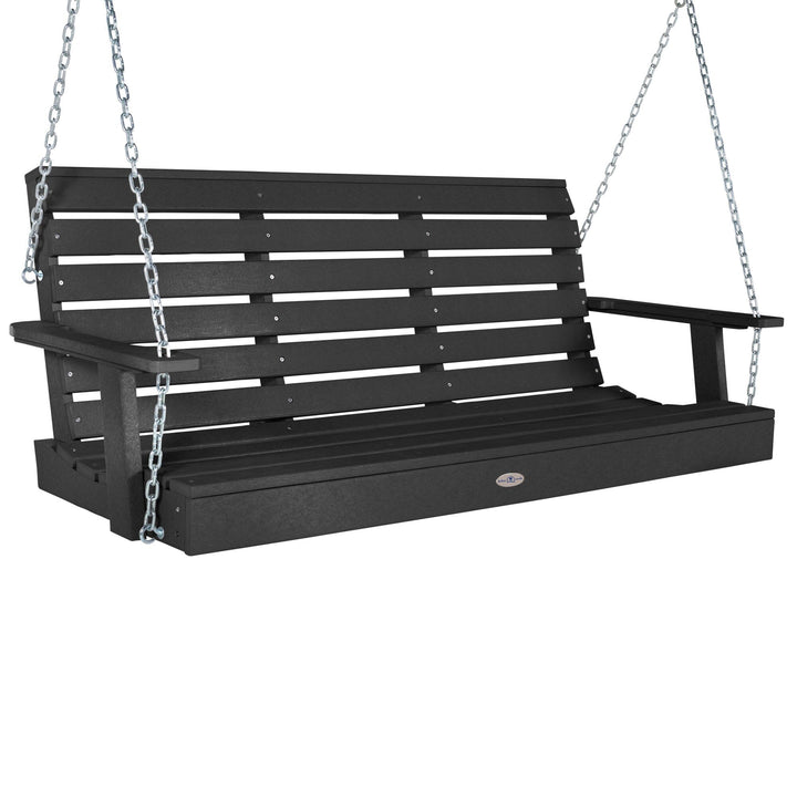 Riverside Porch Swing 5ft Swing Bahia Verde Outdoors Black Sand 