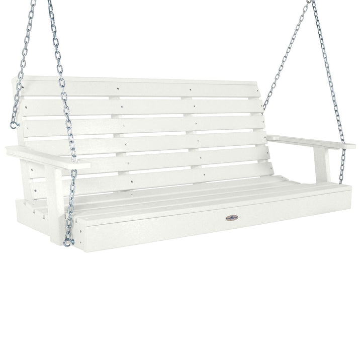 Riverside Porch Swing 5ft Swing Bahia Verde Outdoors Coconut White 