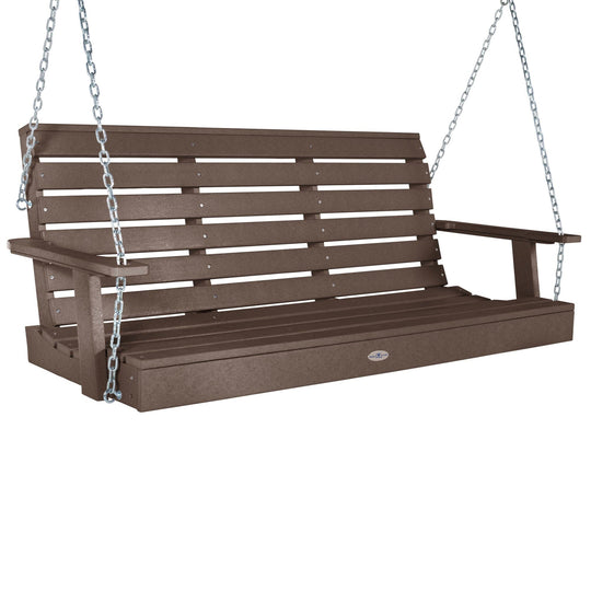 Riverside Porch Swing 5ft Swing Bahia Verde Outdoors Mangrove Brown 