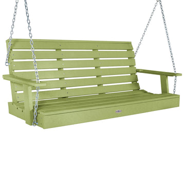 Riverside Porch Swing 5ft Swing Bahia Verde Outdoors Palm Green 