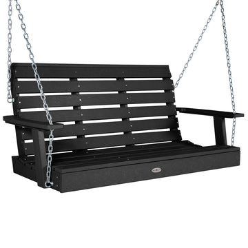 Riverside Porch Swing 4ft Swing Bahia Verde Outdoors Black Sand 