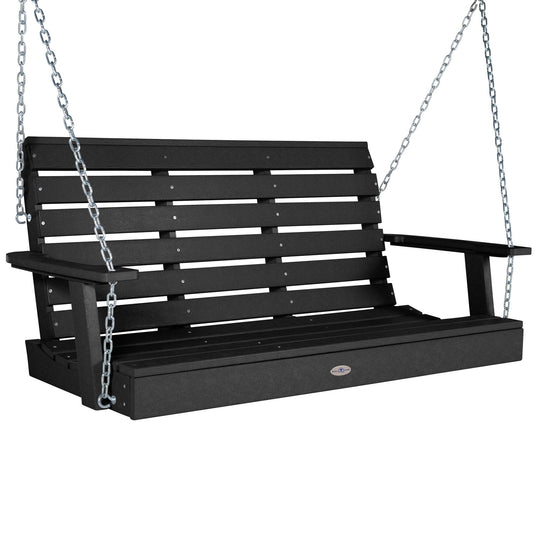 Riverside Porch Swing 4ft Swing Bahia Verde Outdoors Black Sand 