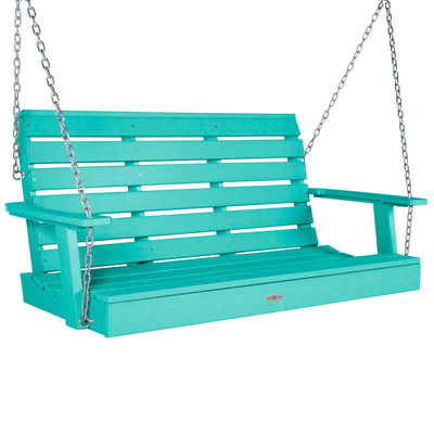Riverside Porch Swing 4ft Swing Bahia Verde Outdoors Seaglass Blue 