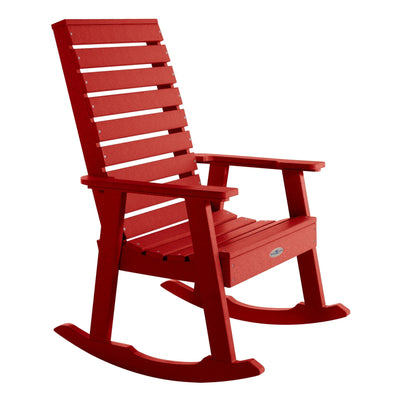 Riverside Rocking Chair Rocking Chair Bahia Verde Outdoors Boathouse Red 