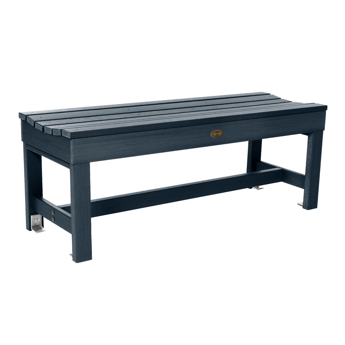 Commercial Grade "Weldon" 4ft Backless Bench Bench Sequoia Professional Federal Blue 
