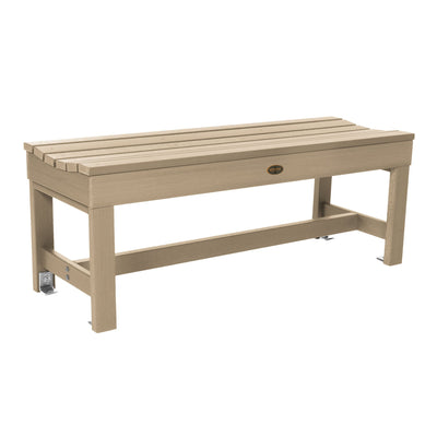 Commercial Grade "Weldon" 4ft Backless Bench Sequoia Professional Tuscan Taupe 