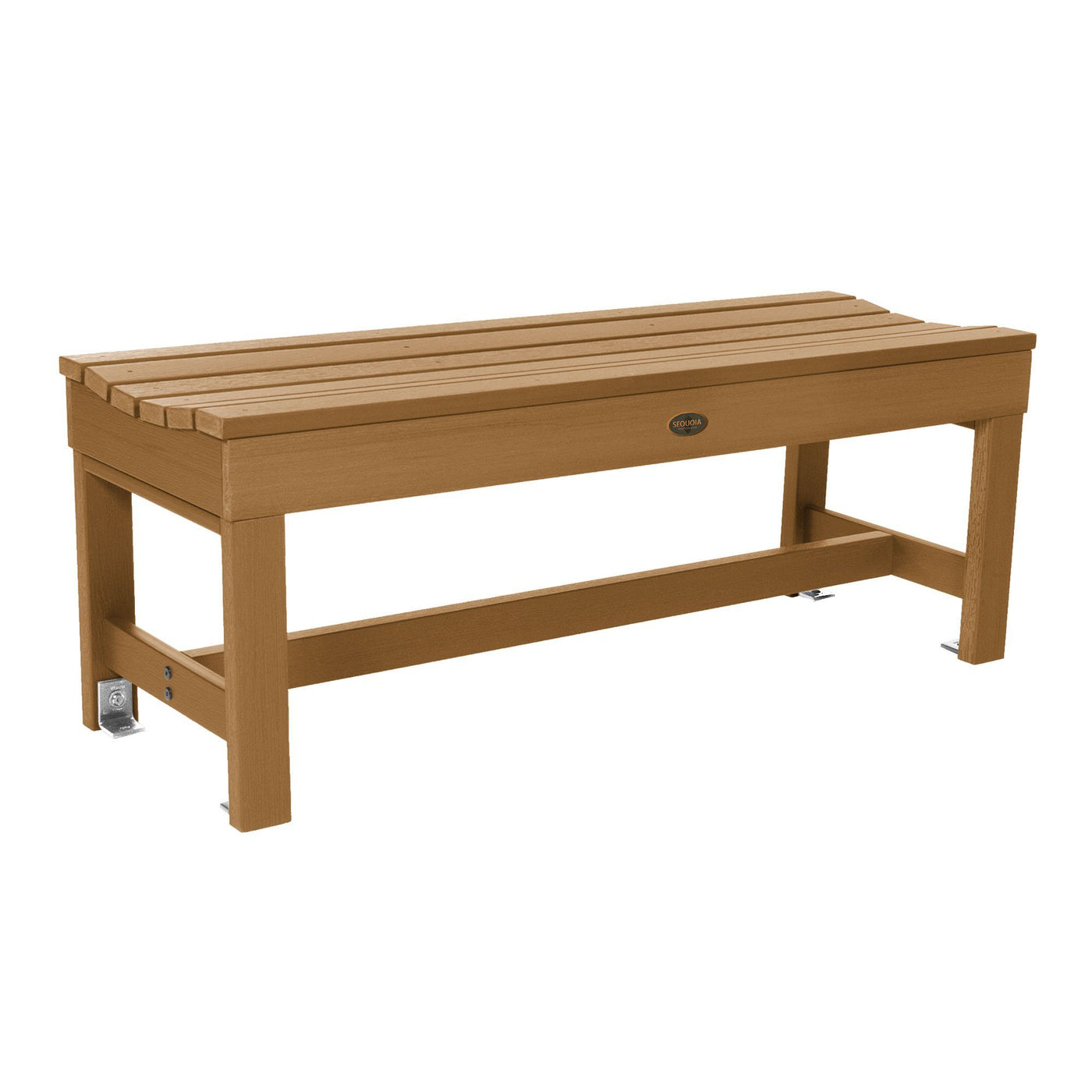 Commercial Grade "Weldon" 4ft Backless Bench Sequoia Professional Toffee 