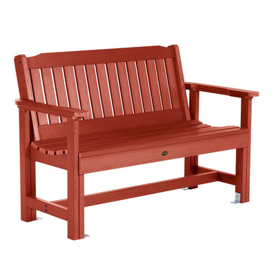 Commercial Grade Exeter 4' Garden Bench Bench Sequoia Professional Rustic Red 