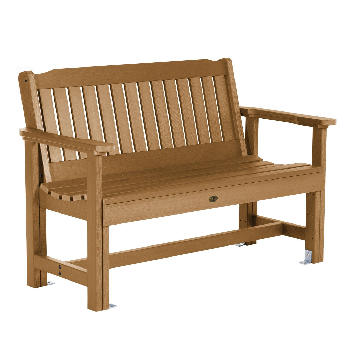 Commercial Grade Exeter 4' Garden Bench Sequoia Professional Toffee 