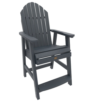 Commercial Grade Muskoka Adirondack Deck Dining Chair in Counter Height Adirondack Chairs Sequoia Professional Federal Blue 