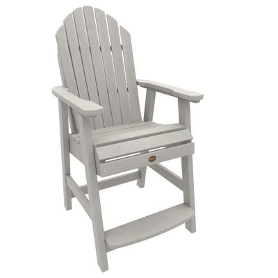 Commercial Grade Muskoka Adirondack Deck Dining Chair in Counter Height Adirondack Chairs Sequoia Professional Harbor Gray 