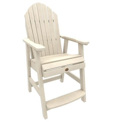 Commercial Grade Muskoka Adirondack Deck Dining Chair in Counter Height Adirondack Chairs Sequoia Professional Whitewash 