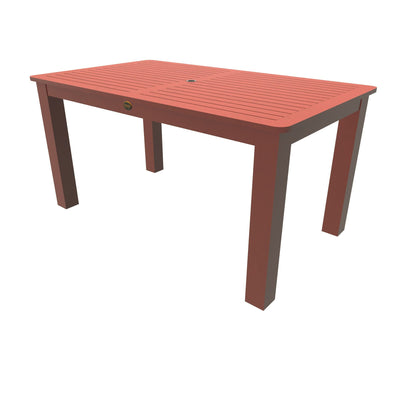 Rectangular 42x72 Counter Table Sequoia Professional Rustic Red 