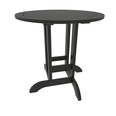 Commercial Grade 36-inch Round Counter Height Bistro Dining Table Sequoia Professional Black 