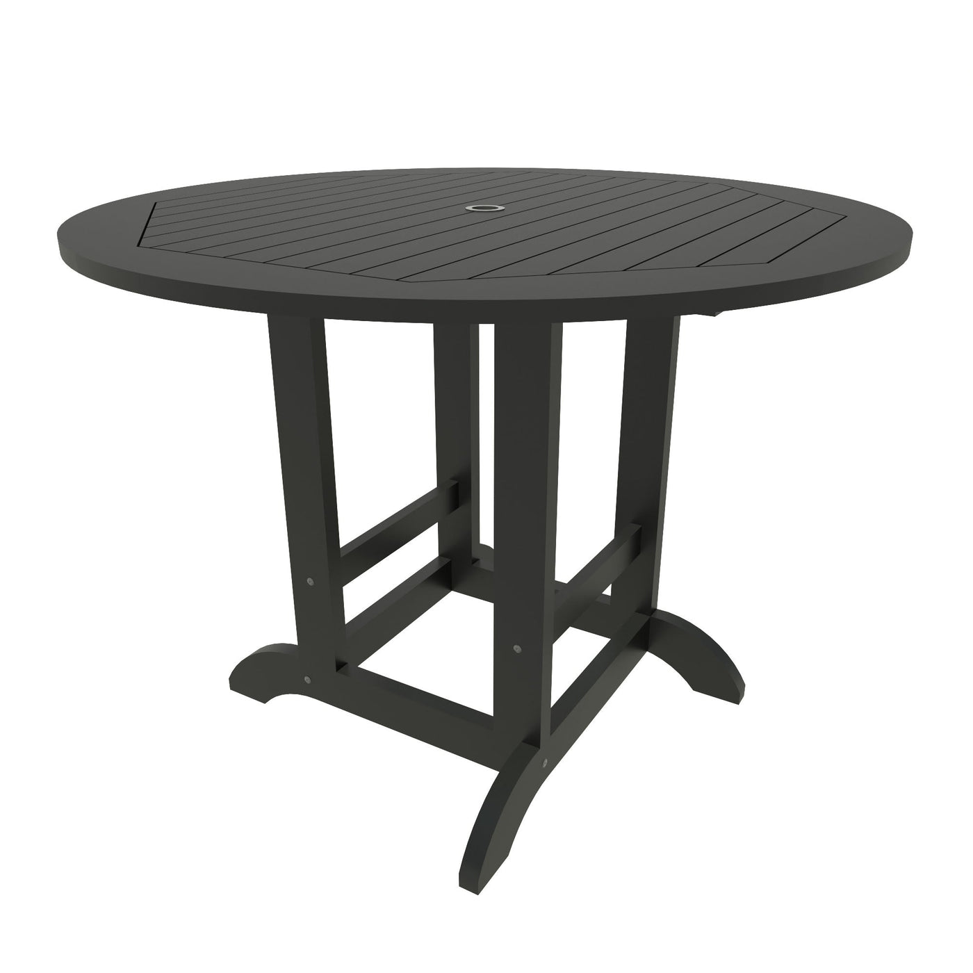 Commercial Grade 48-inch Round Counter Height Dining Table Sequoia Professional Black 