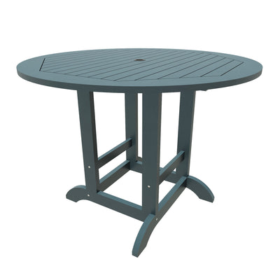 Commercial Grade 48-inch Round Counter Height Dining Table Sequoia Professional Nantucket Blue 