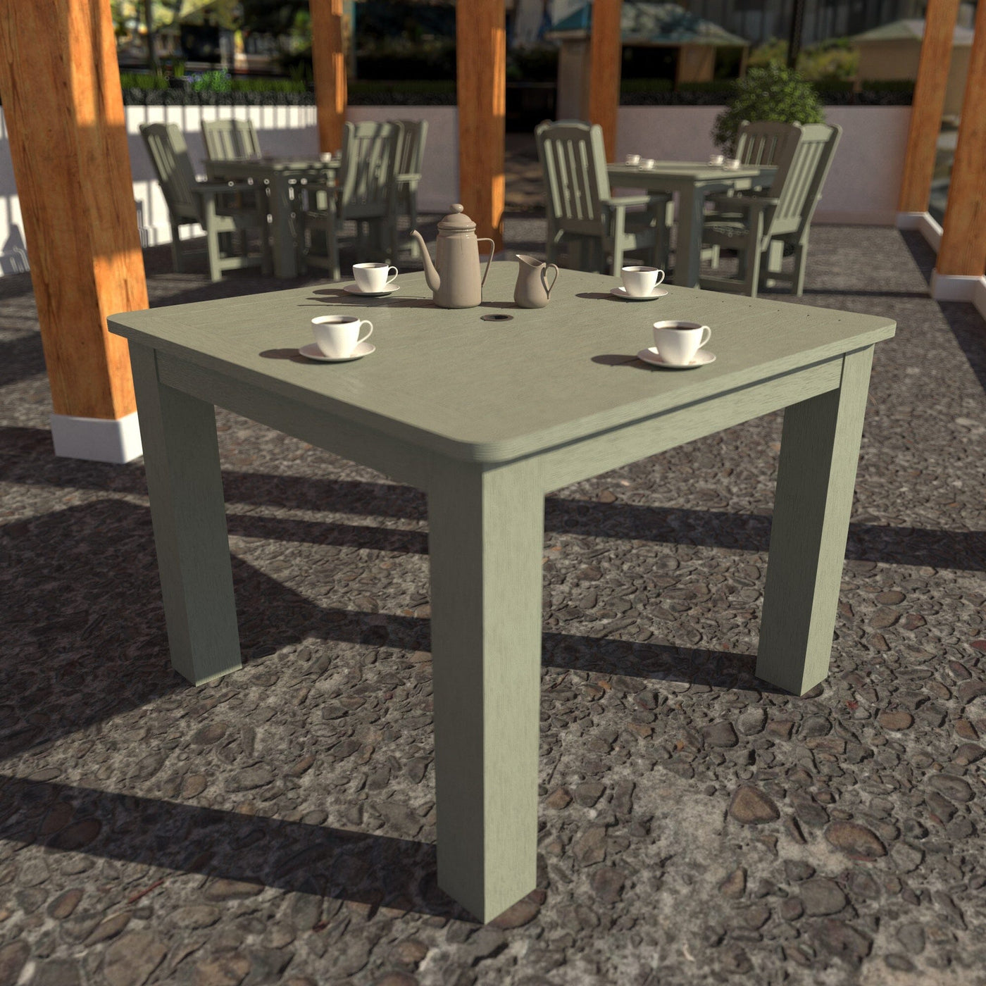 Square 42x42 Dining Table Dining Sequoia Professional 