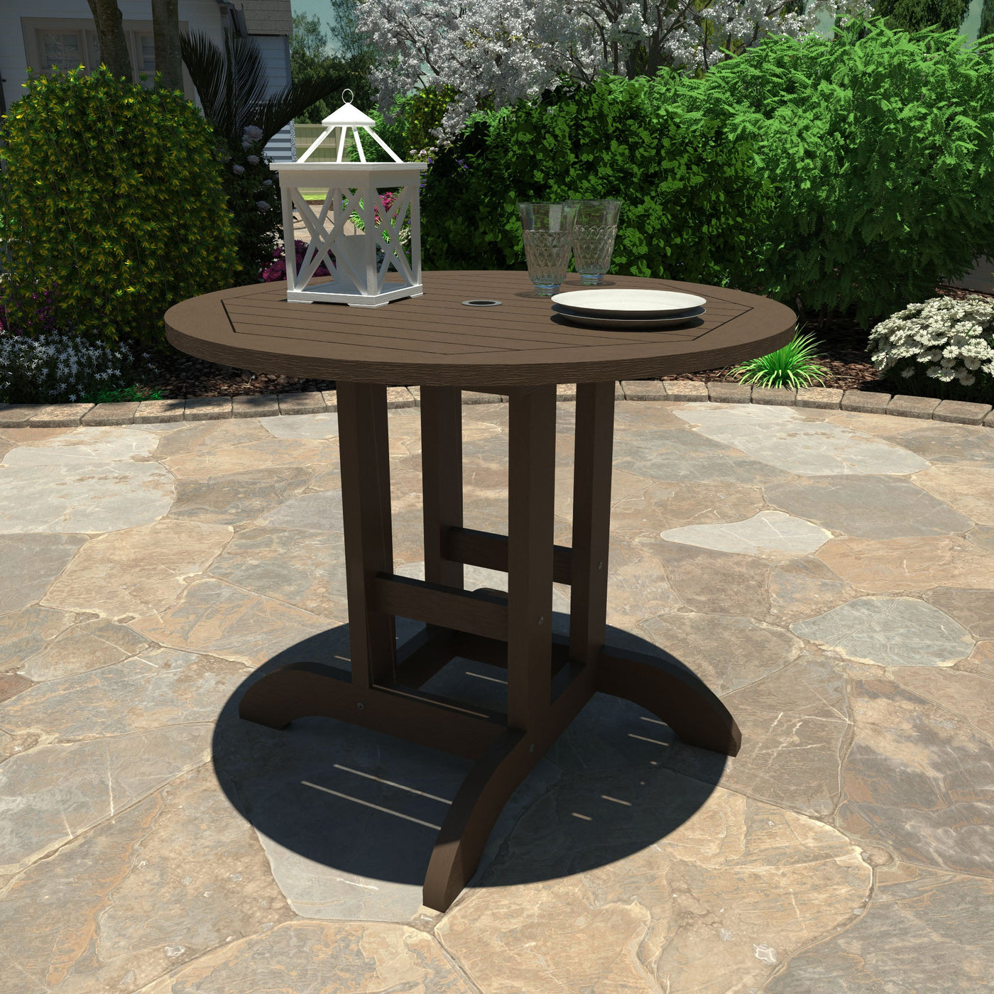 Commercial Grade 36-inch Round Bistro Dining Height Table Sequoia Professional 
