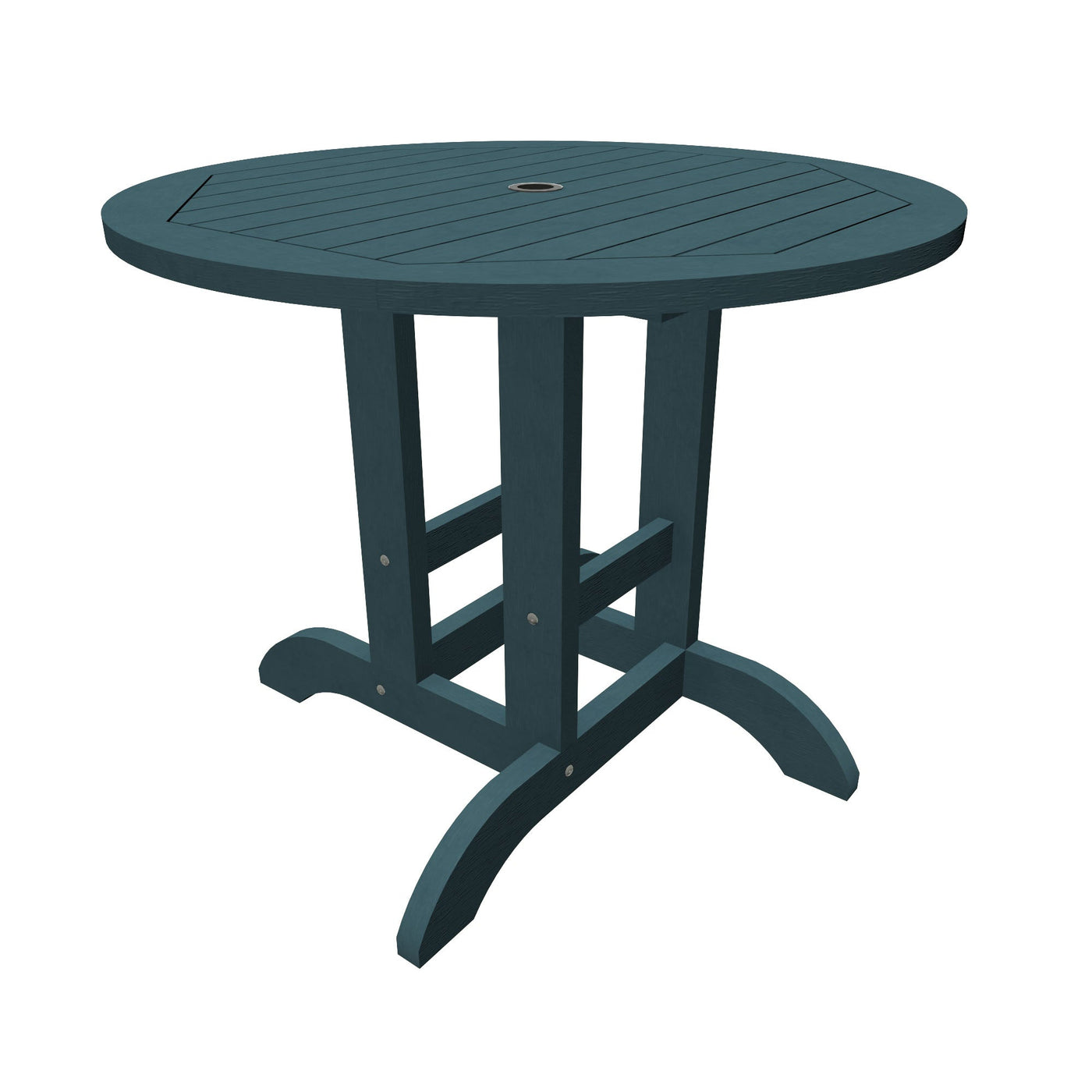 Commercial Grade 36-inch Round Bistro Dining Height Table Sequoia Professional Nantucket Blue 