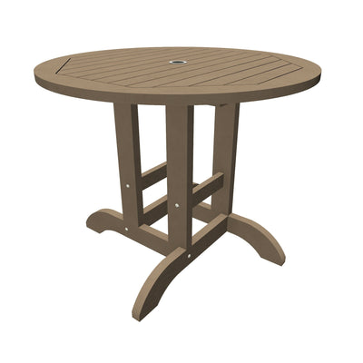 Commercial Grade 36-inch Round Bistro Dining Height Table Table Sequoia Professional Woodland Brown 