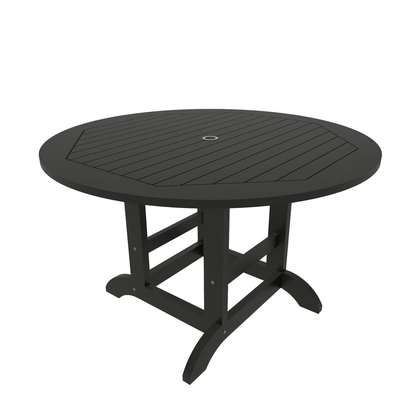 Commercial Grade 48-inch Round Dining Height Table Sequoia Professional Black 